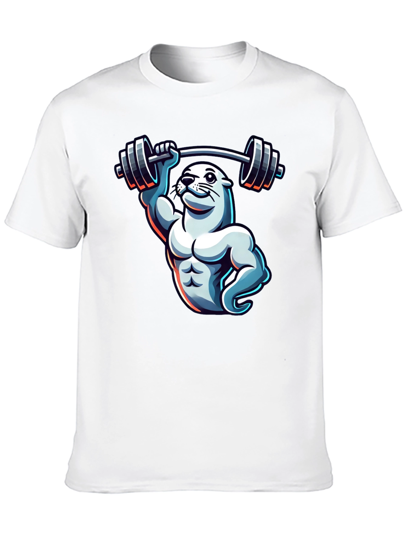 Seal Lifting Weights T-Shirt - Gym Beast Mode