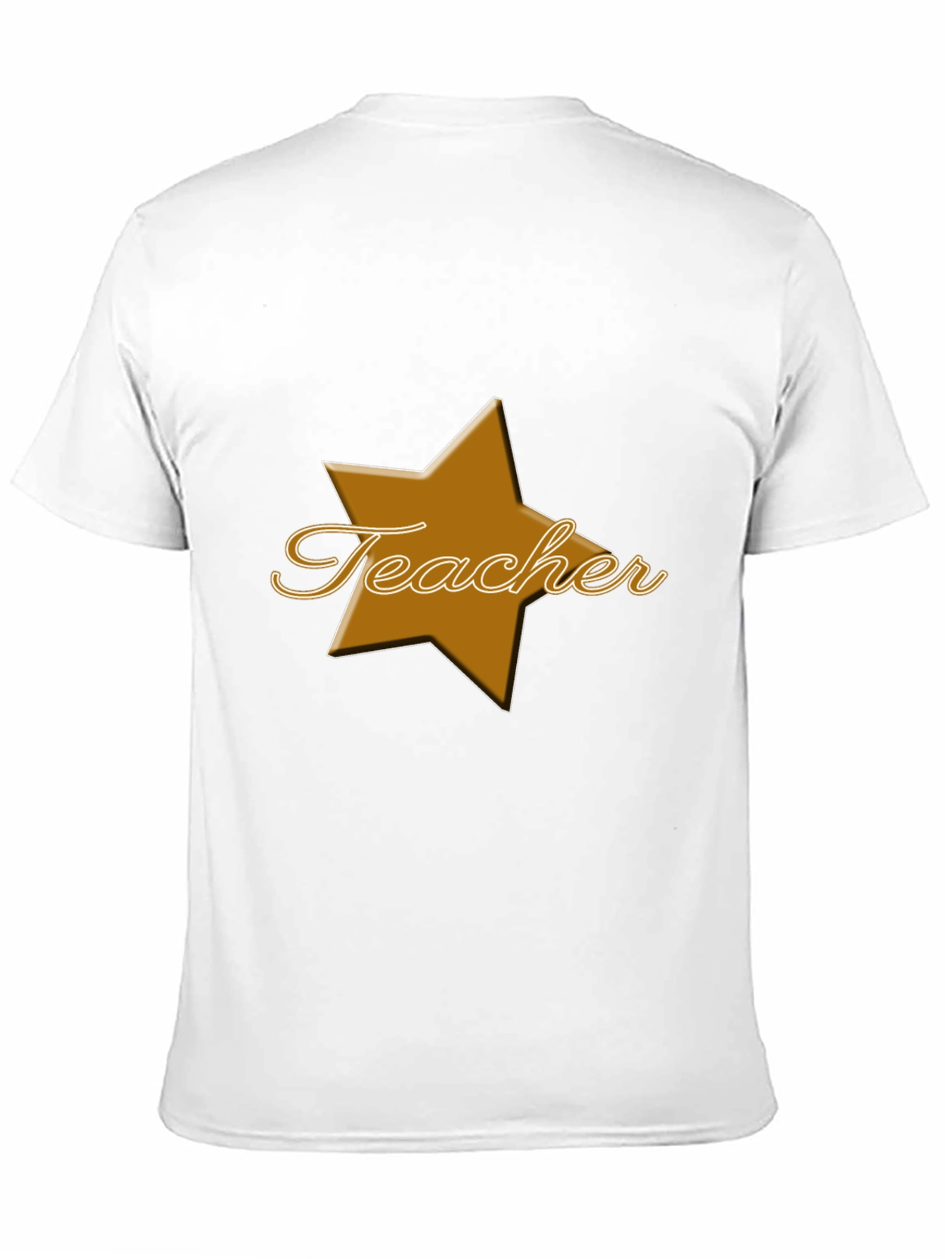 Teacher Star Graphic Tee - Black Cotton Blend