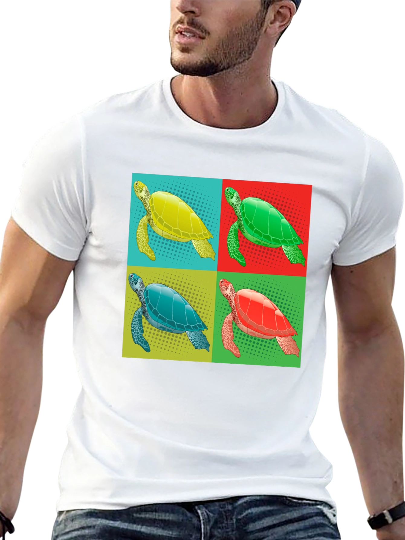 Turtle Pop Art Graphic Tee
