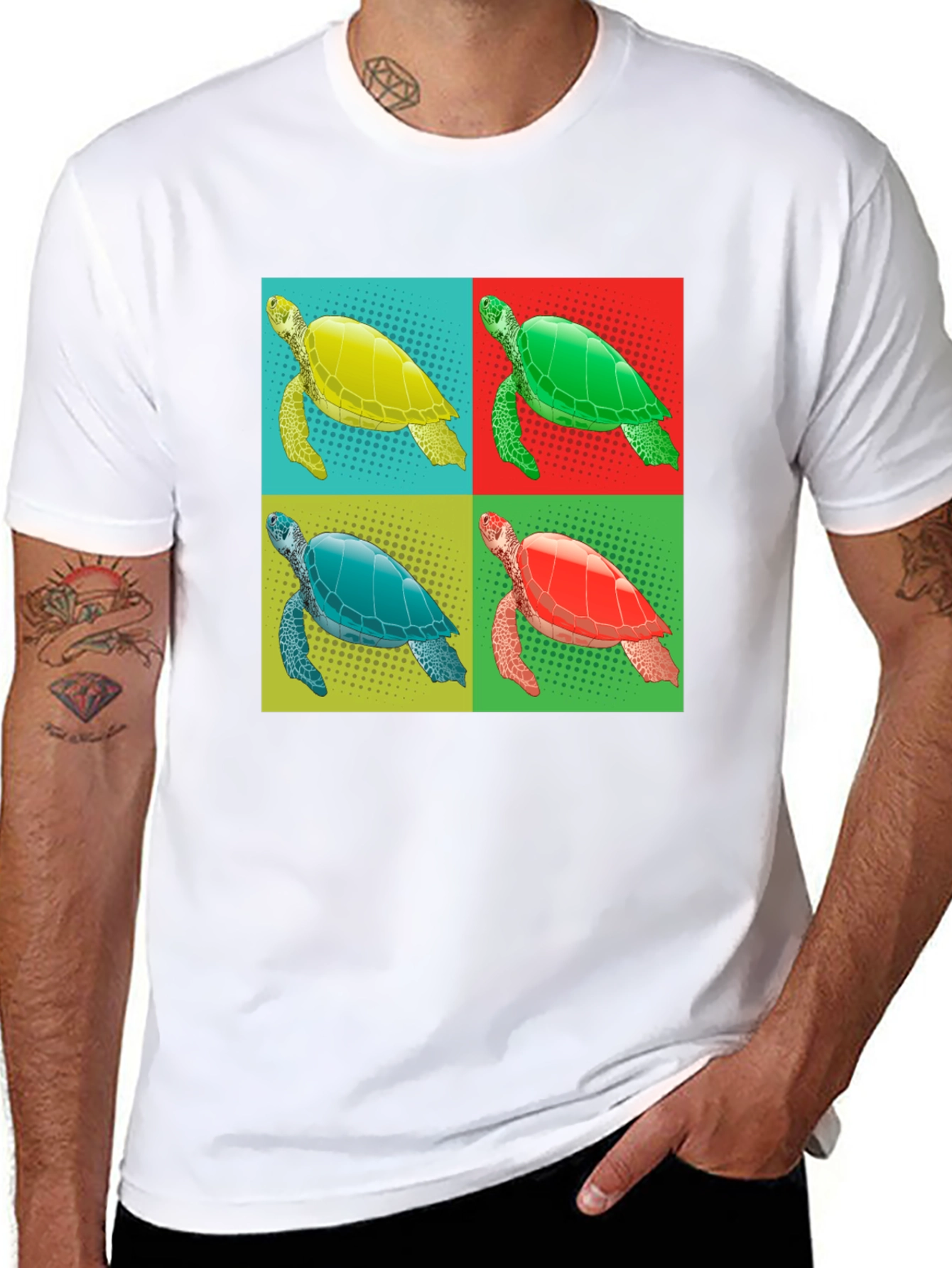Turtle Pop Art Graphic Tee