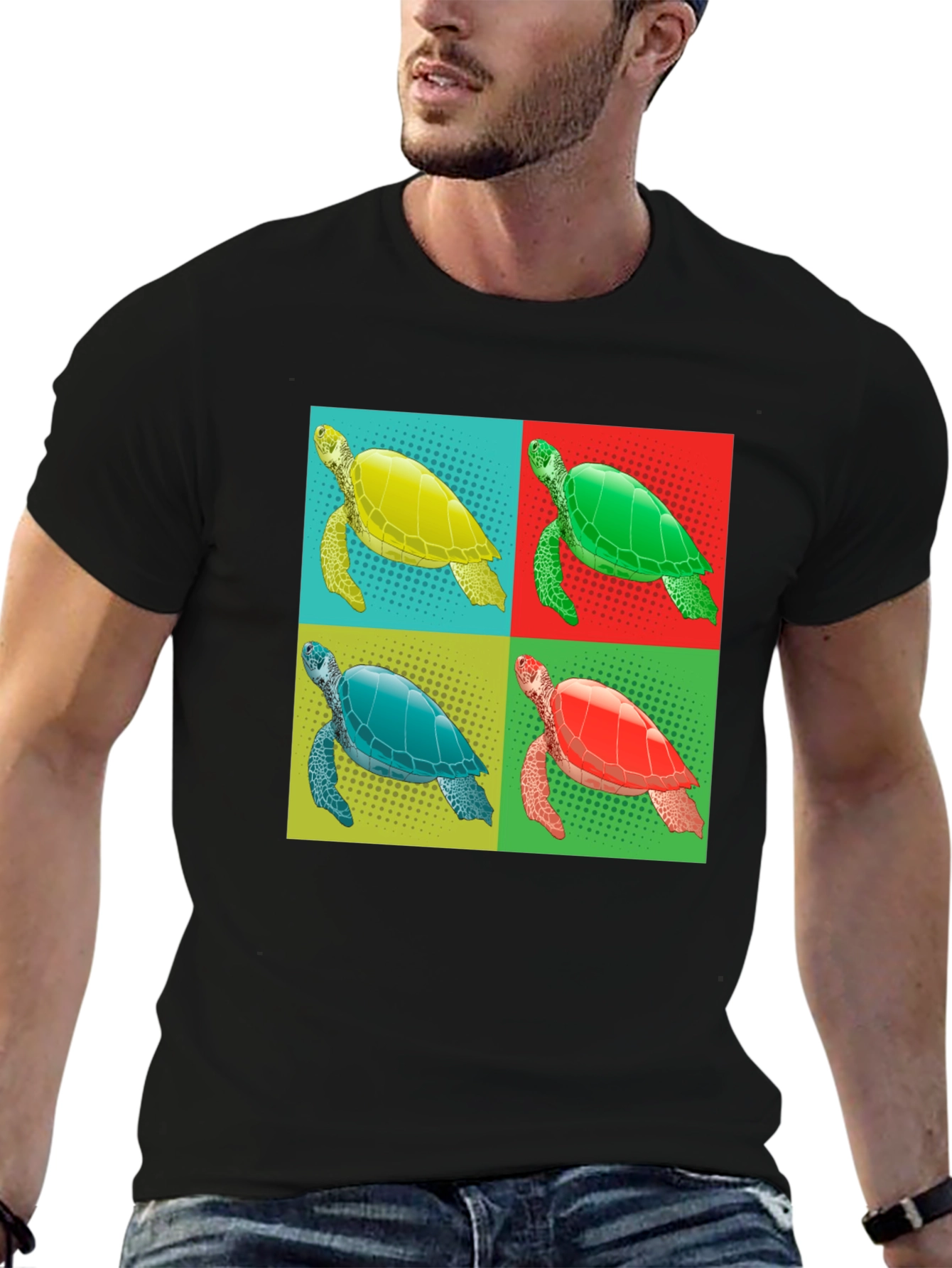 Turtle Pop Art Graphic Tee