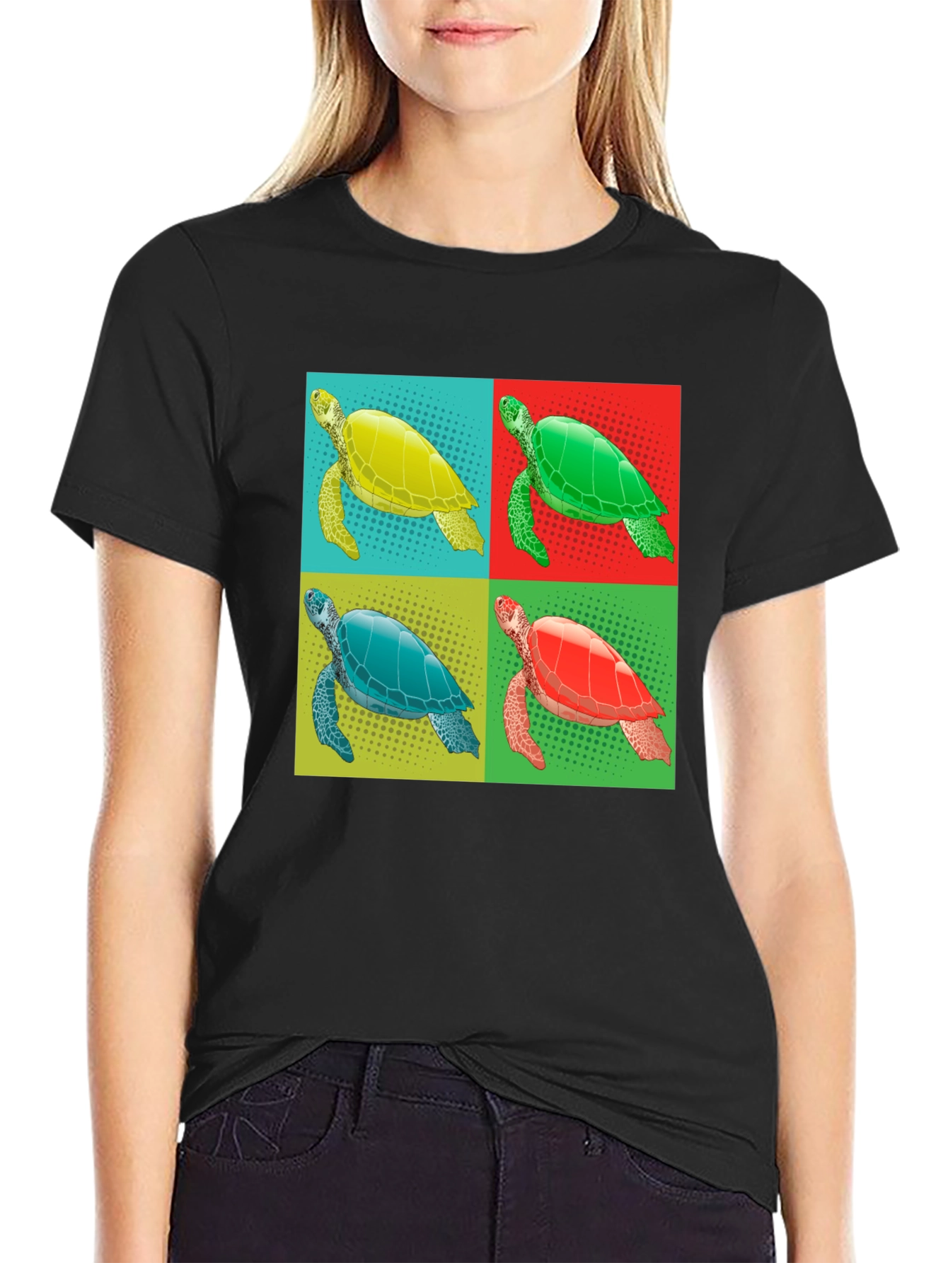 Turtle Pop Art Graphic Tee