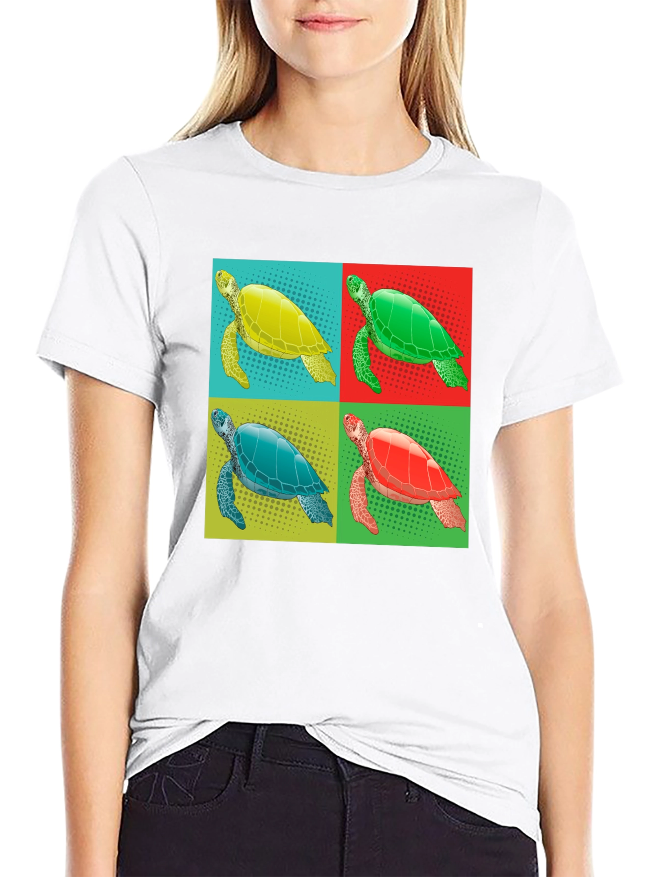 Turtle Pop Art Graphic Tee
