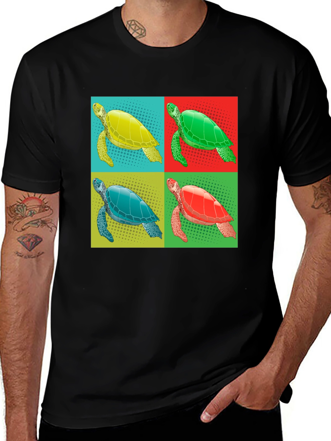 Turtle Pop Art Graphic Tee