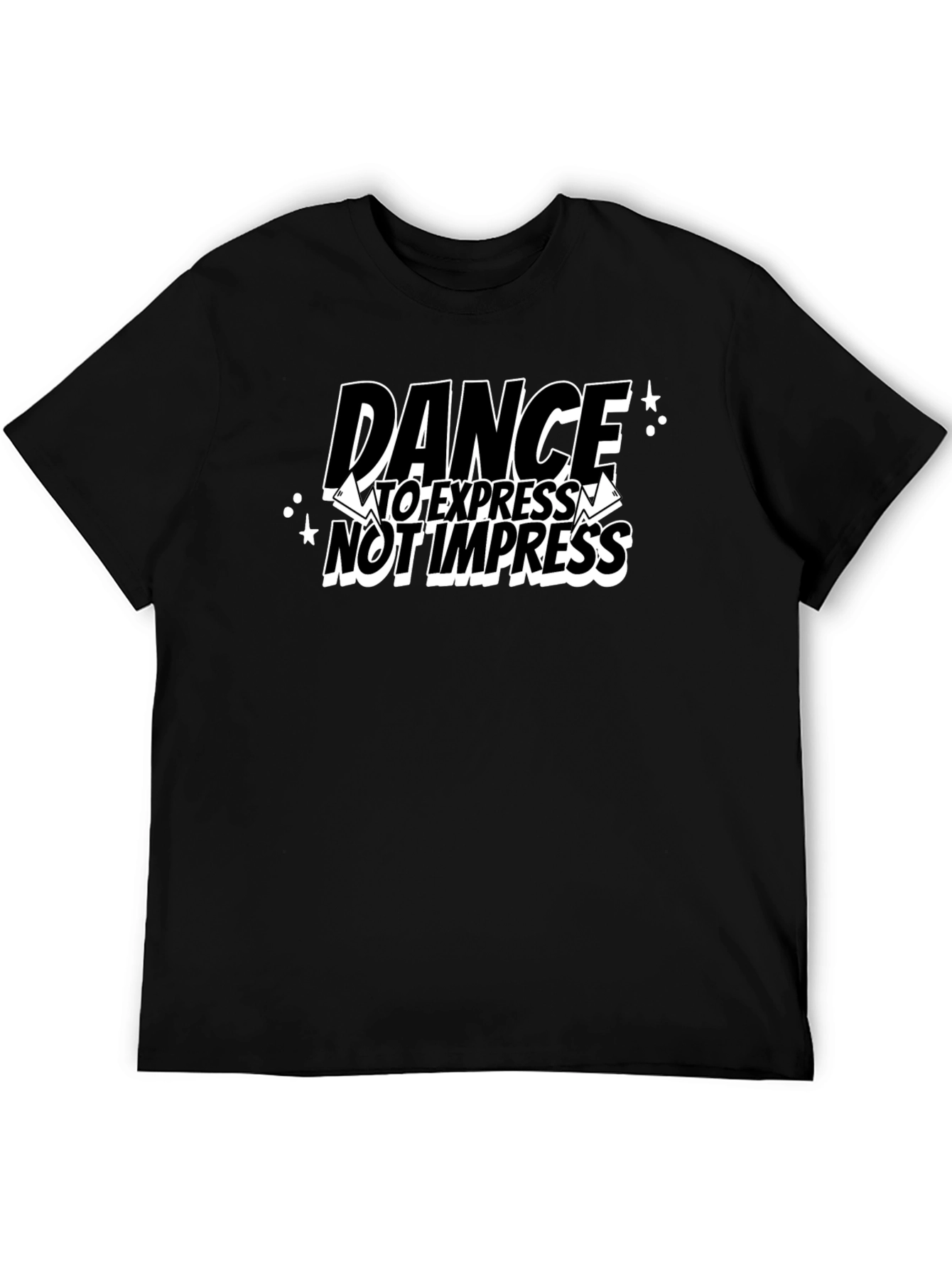 Dance to Express Black Graphic T-Shirt