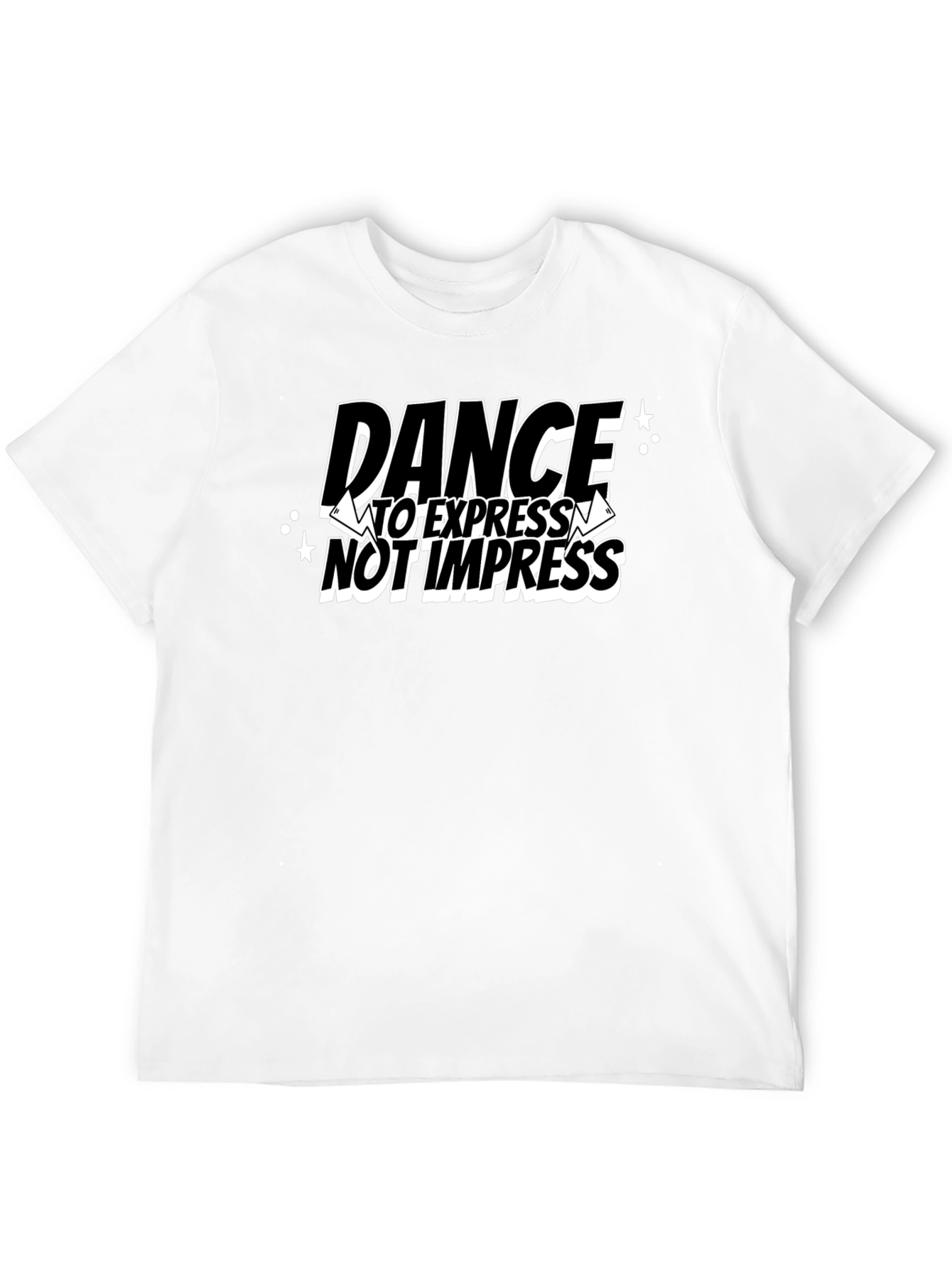 Dance to Express Black Graphic T-Shirt