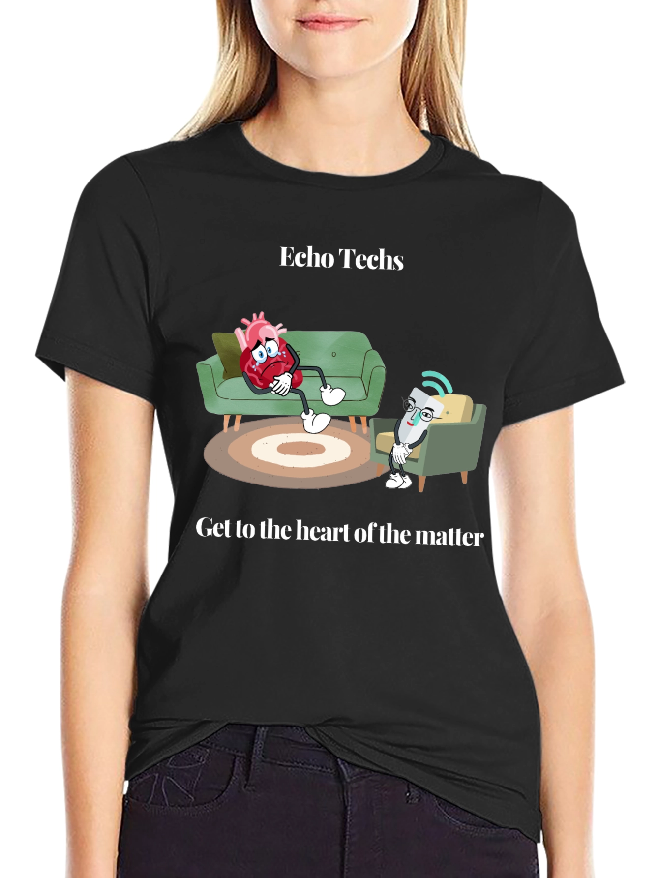 Echo Techs Heart Therapy T-Shirt