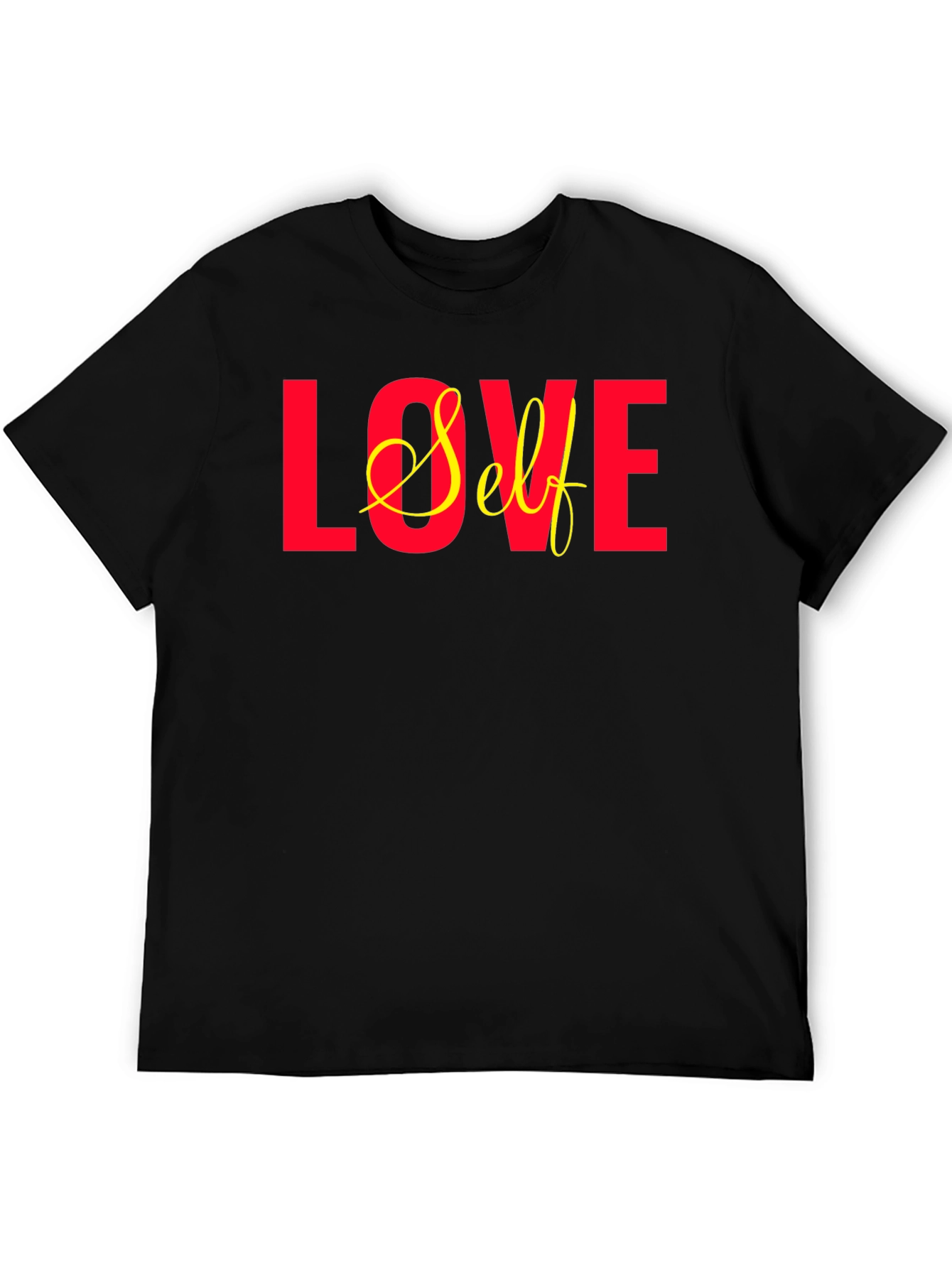 Love Self Graphic T-Shirt - Black