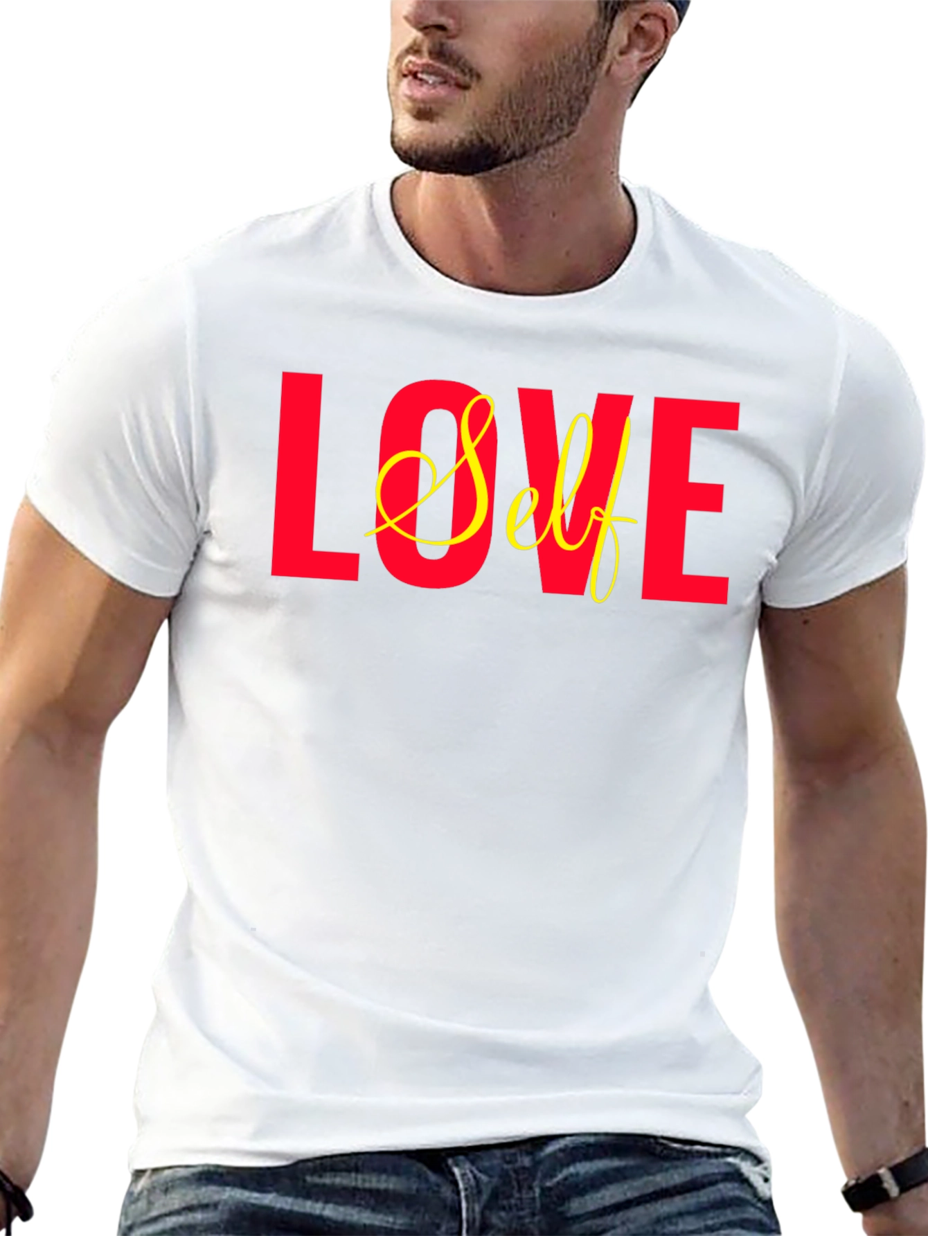Love Self Graphic T-Shirt - Black