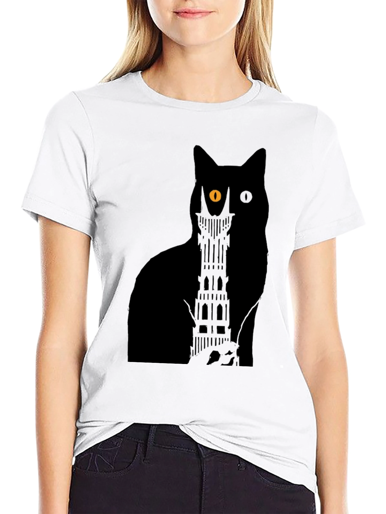 Black Cat Tower T-Shirt