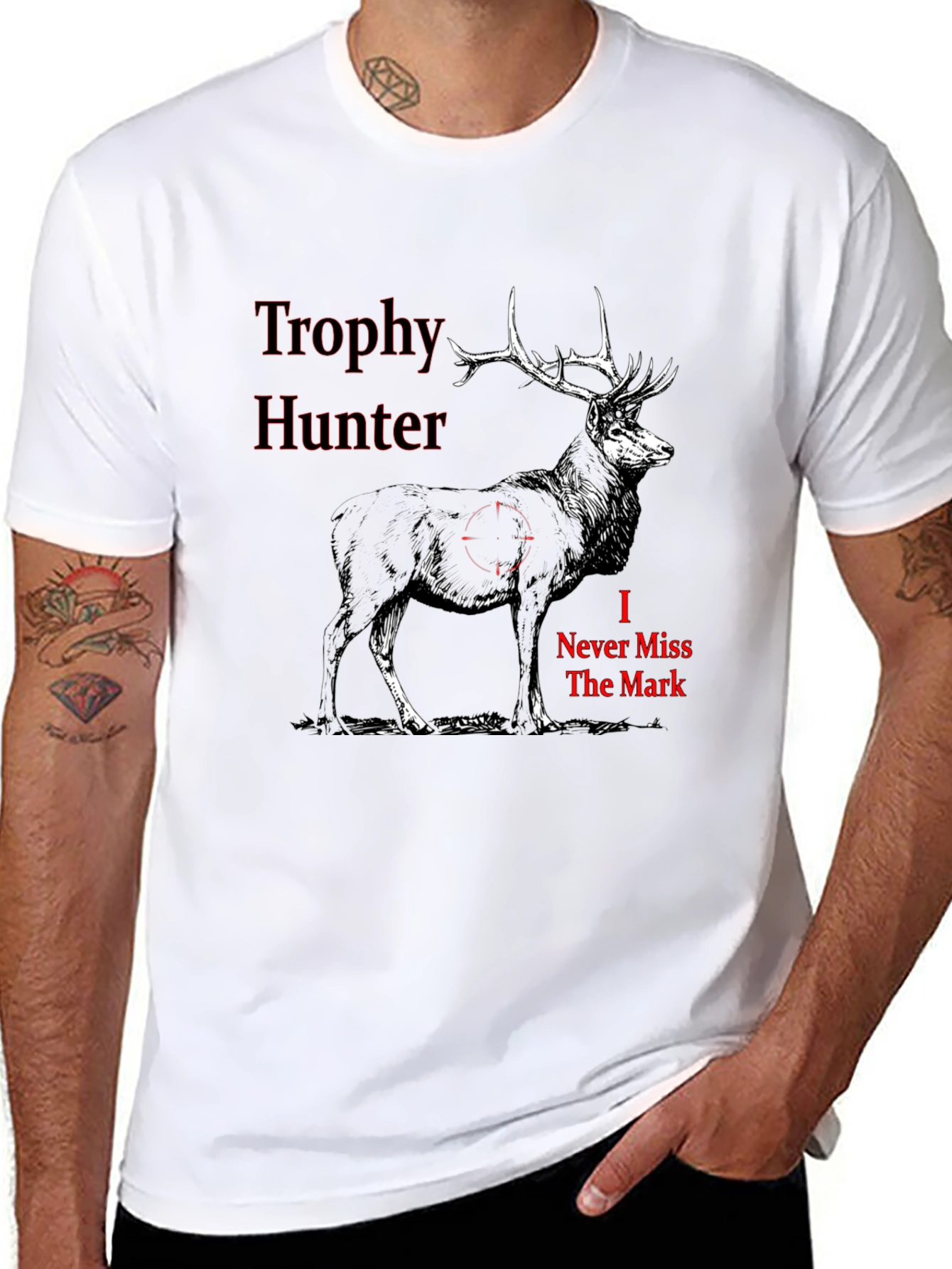 Trophy Hunter Graphic Tee - Deer Design