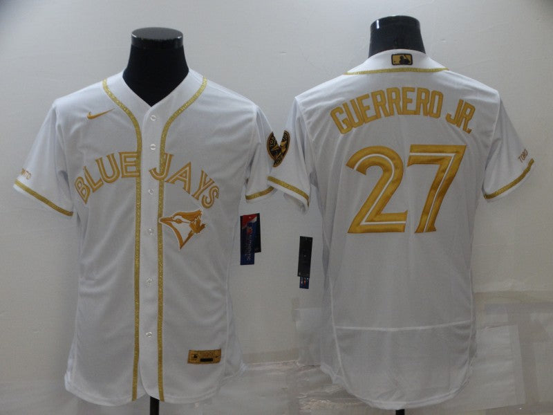 Men's Toronto Blue Jays Vladimir Guerrero Jr. #27 White Replica Player Jerseys