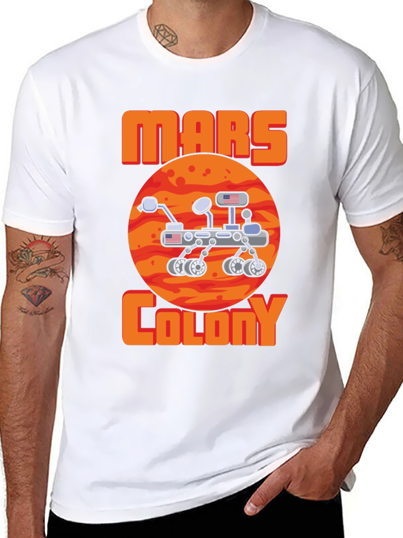 Mars Colony T-Shirt - Space Exploration Tee