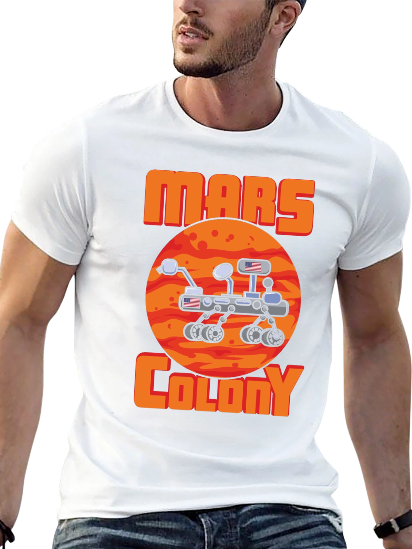 Mars Colony T-Shirt - Space Exploration Tee