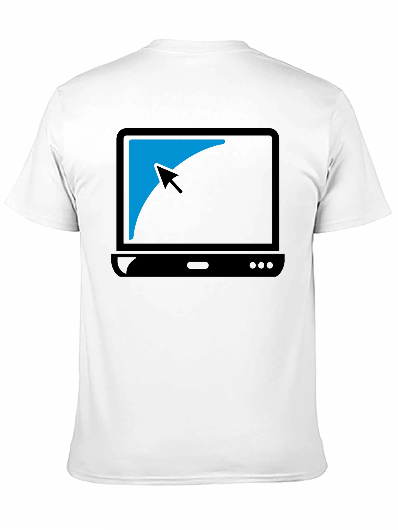 Black Laptop Graphic T-Shirt - Modern Style