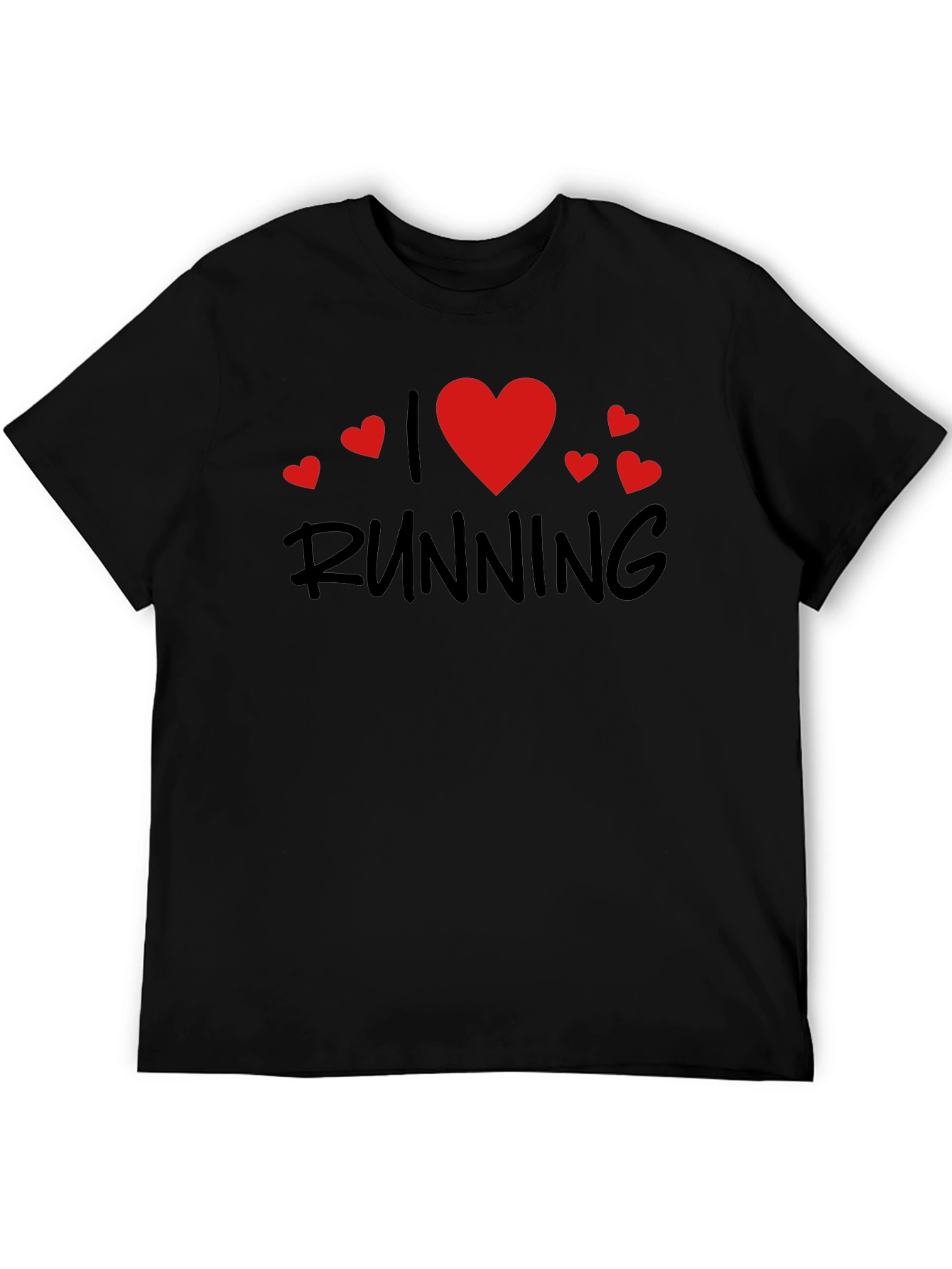 I Heart Running Black T-Shirt