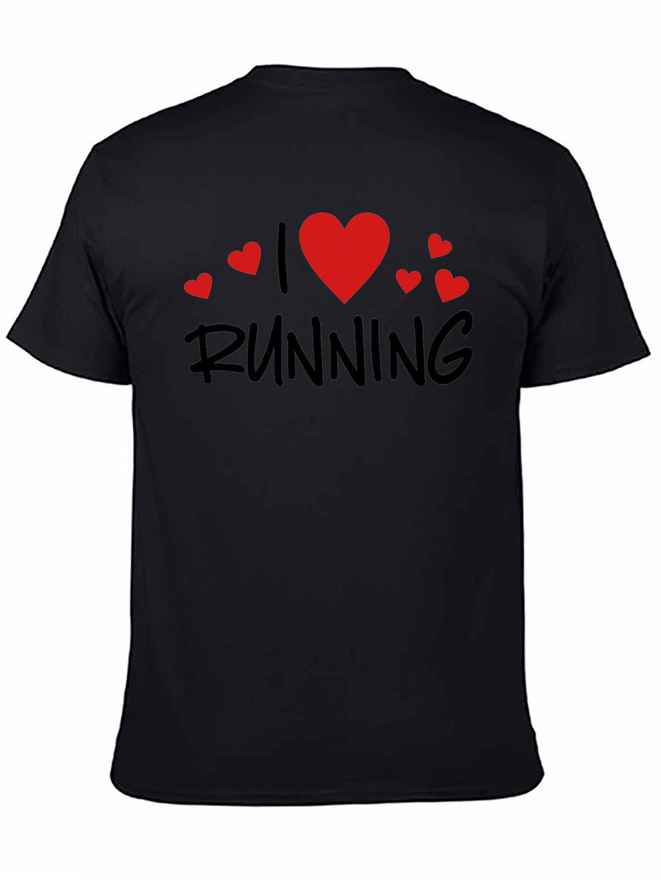 I Heart Running Black T-Shirt