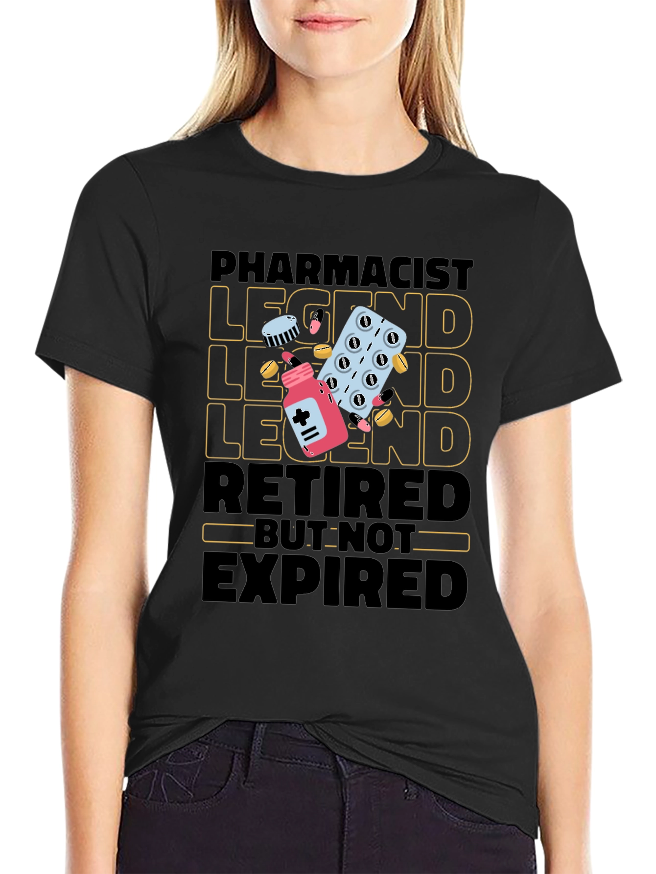 Pharmacist Legend Retired Graphic Tee