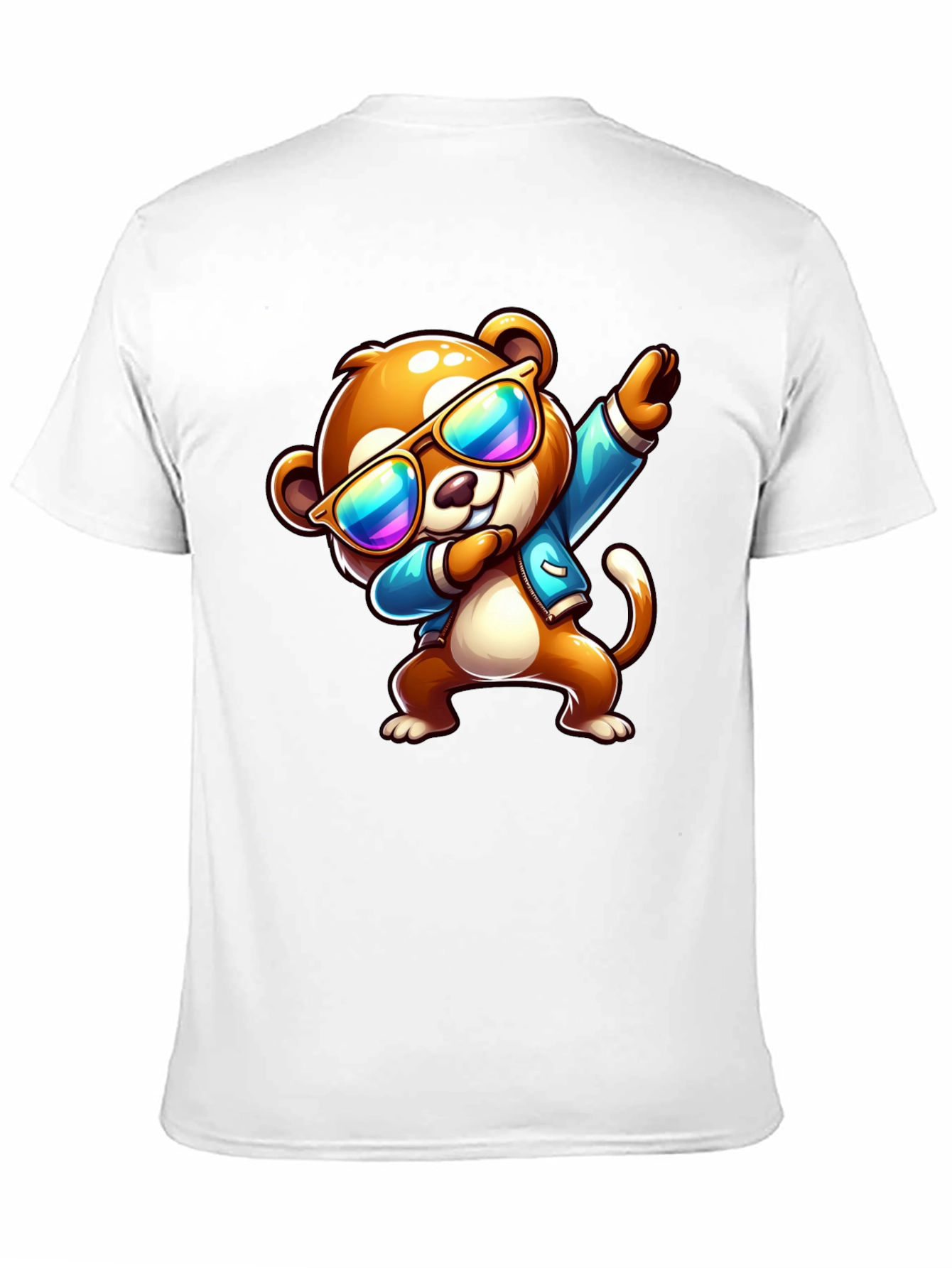Cool Dabbing Cartoon Bear Graphic Tee