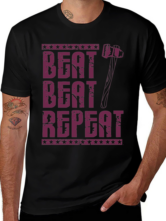 Beat Beat Repeat Hammer Graphic T-Shirt