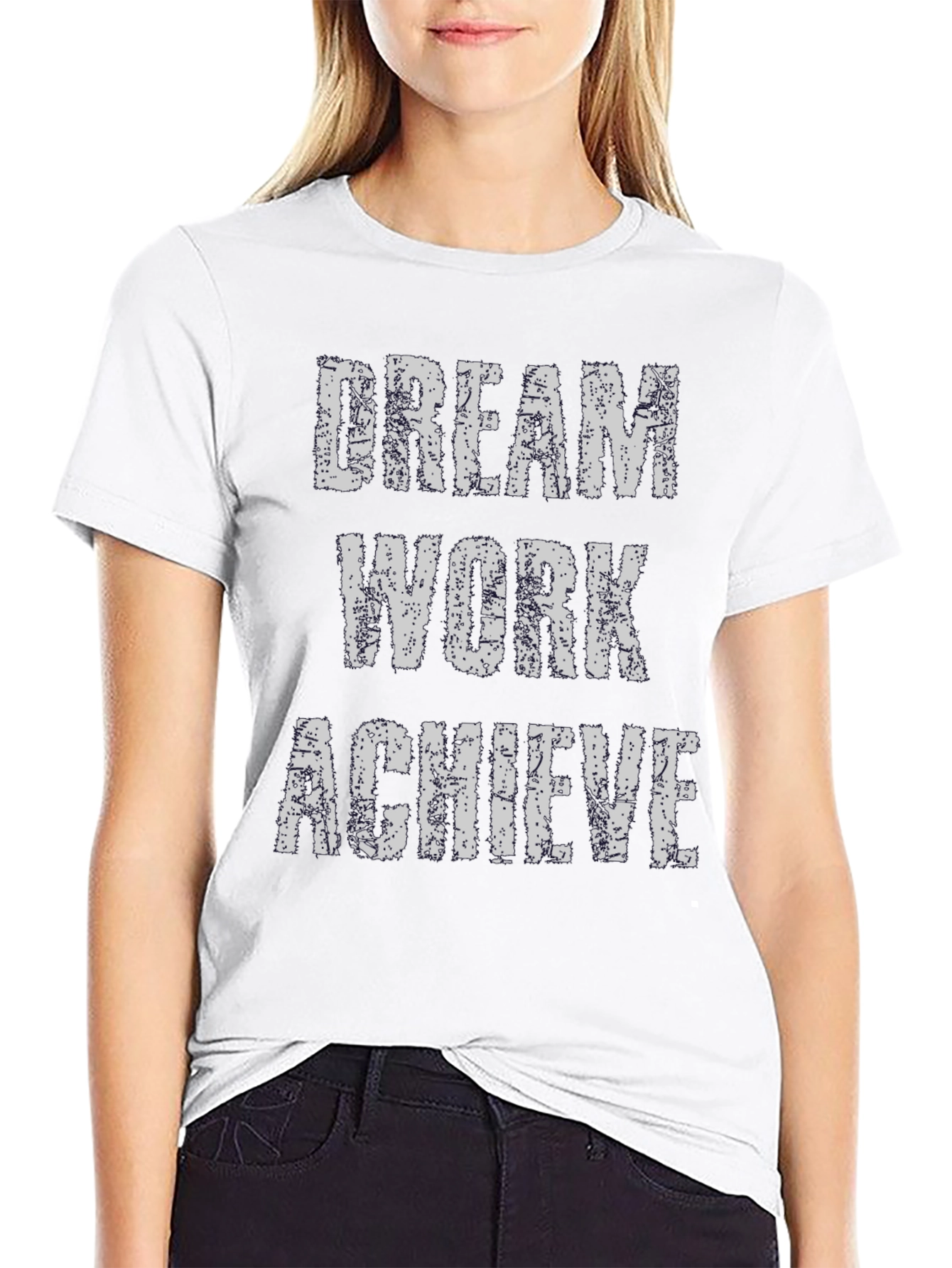 Dream Work Achieve T-Shirt - Inspirational Graphic Tee