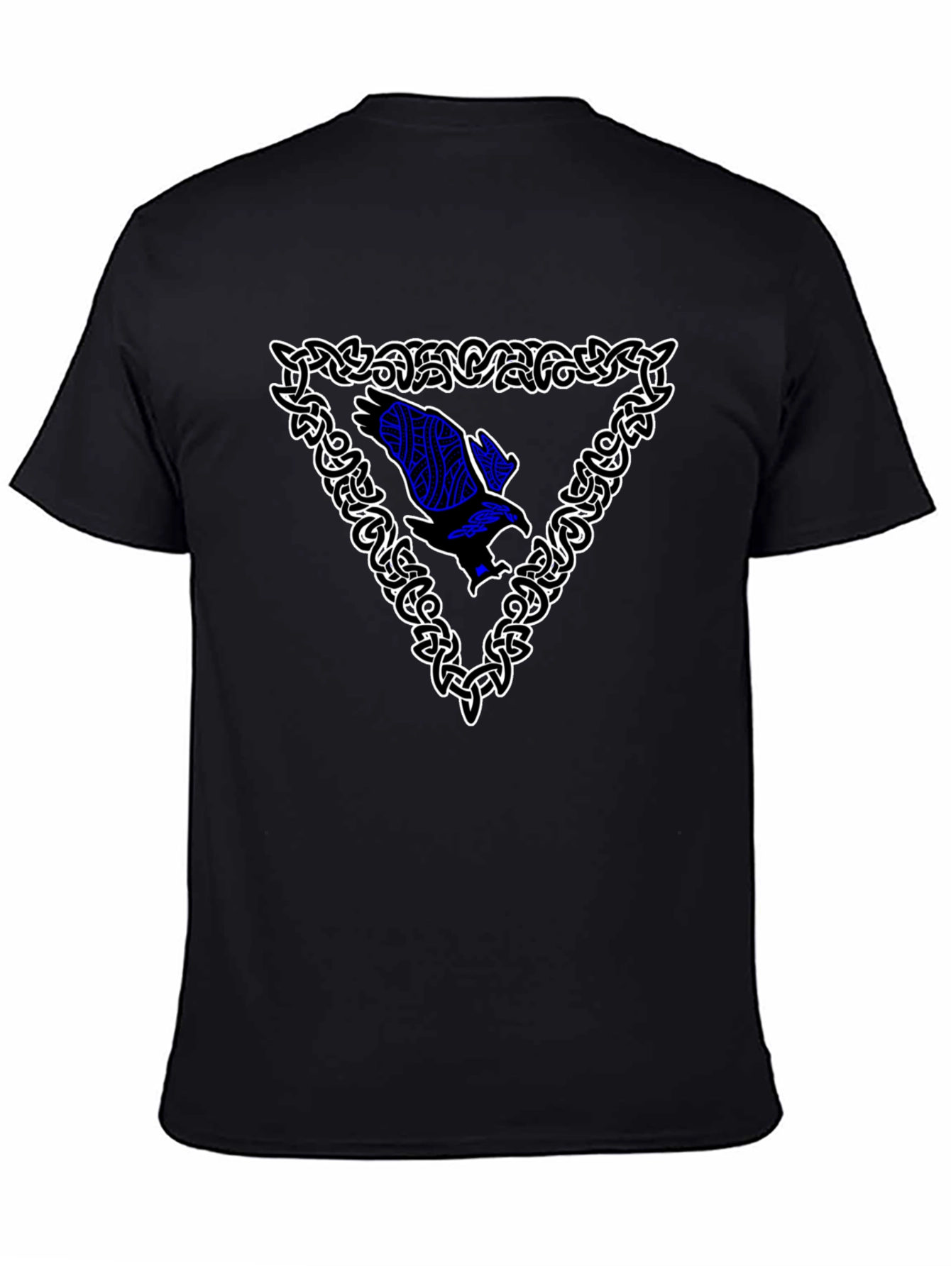 Celtic Knot Eagle Graphic Black T-Shirt