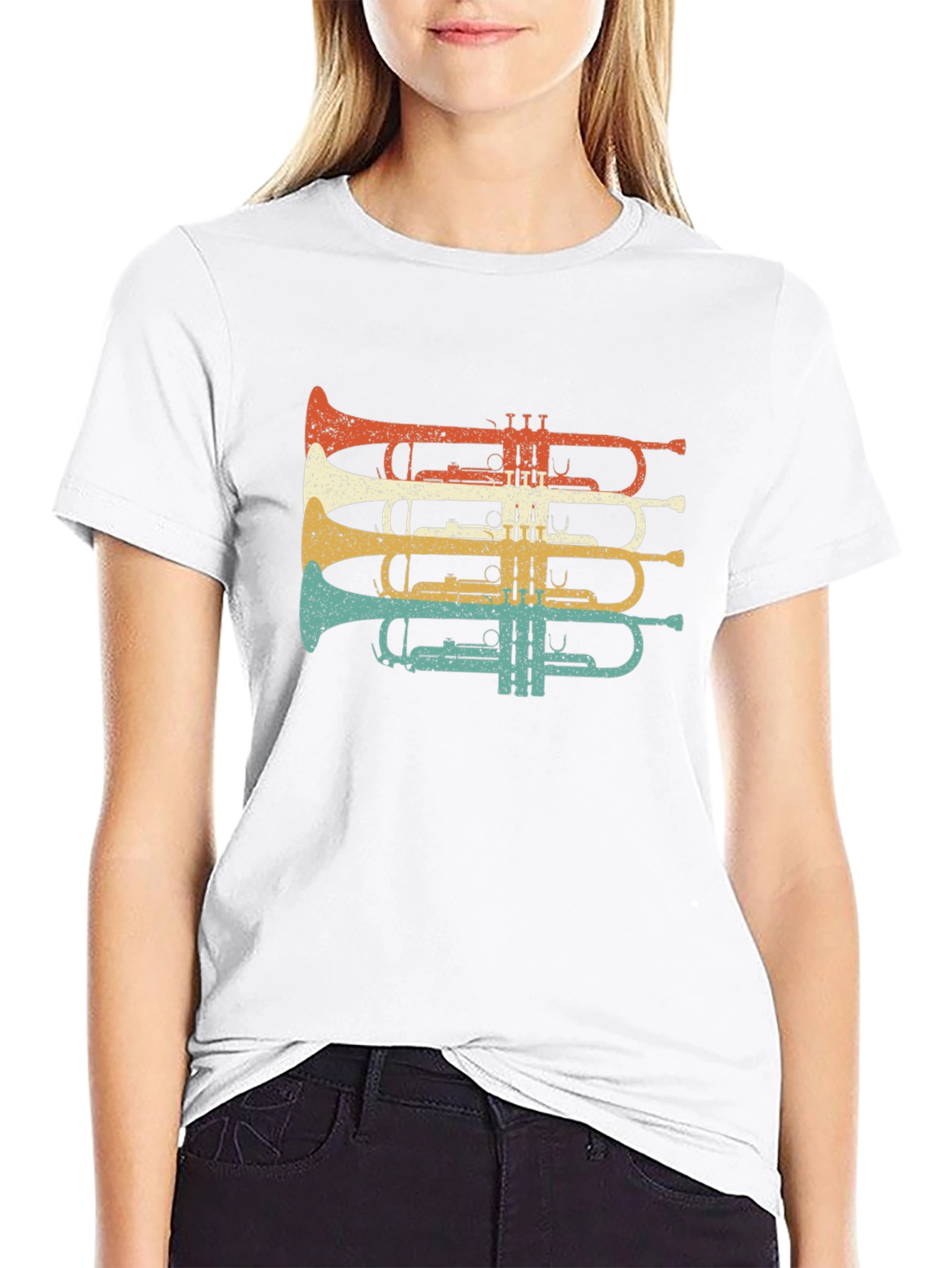 Retro Trumpet T-Shirt - Musical Instrument Tee