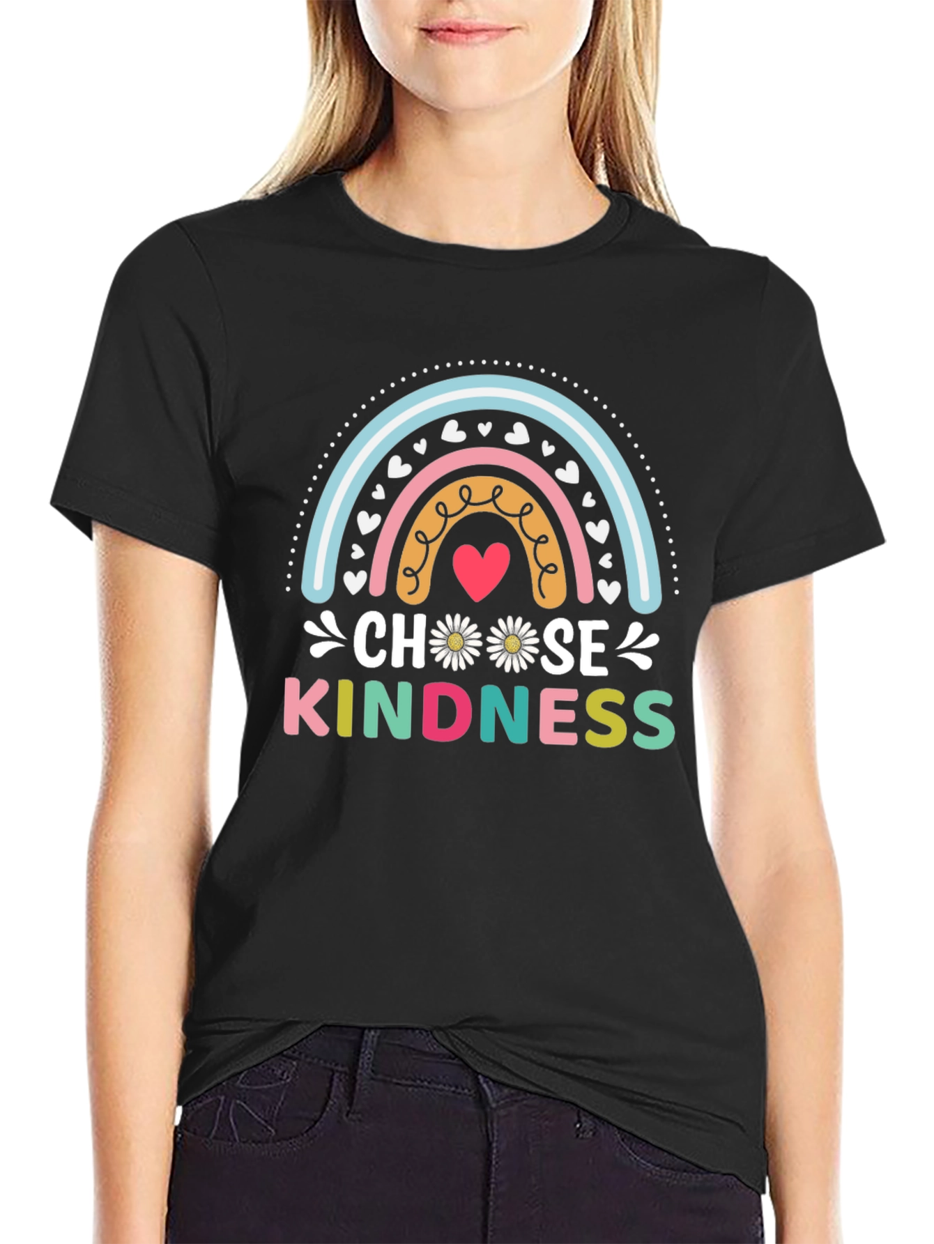 Choose Kindness Rainbow Graphic Tee