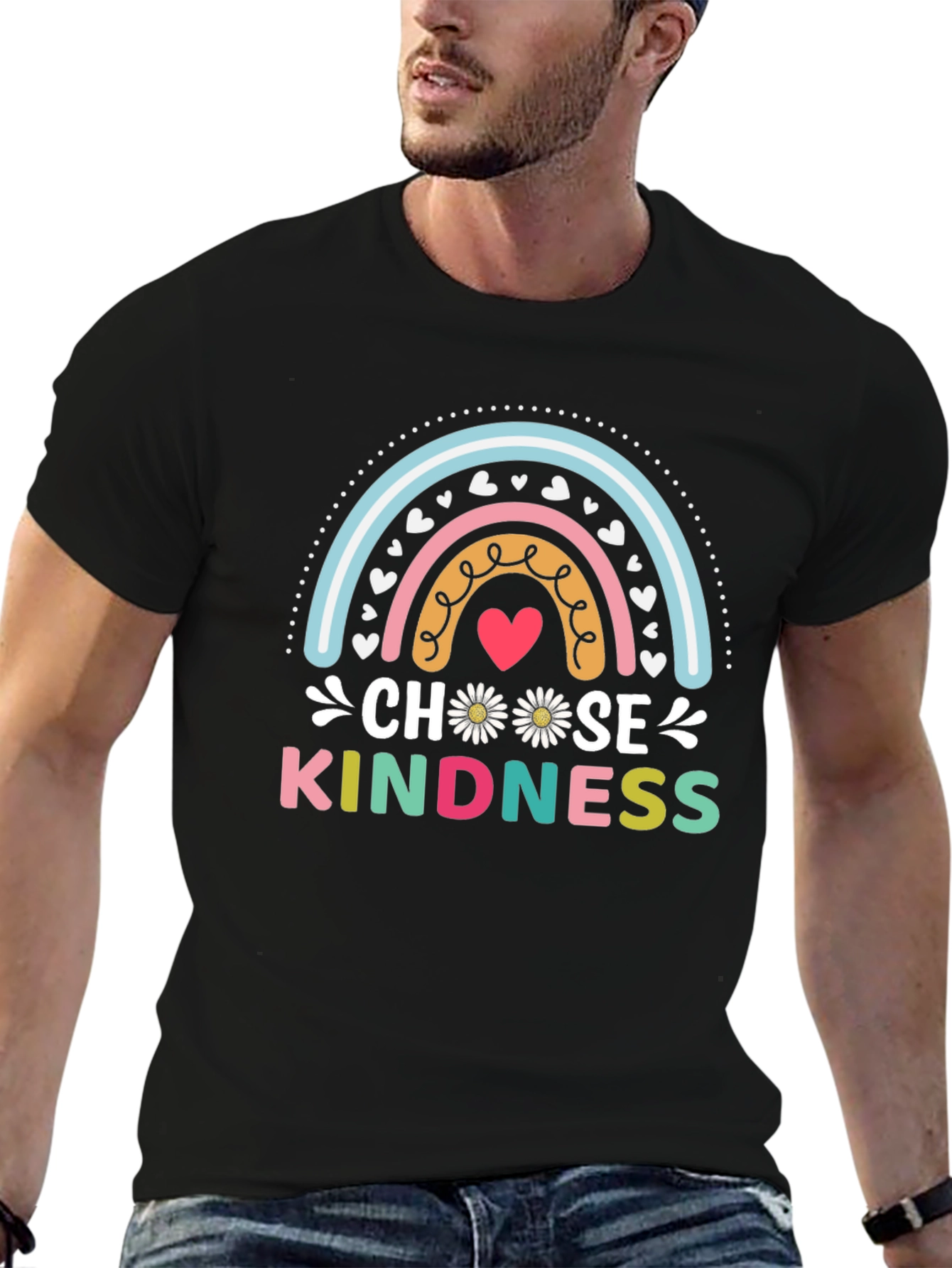 Choose Kindness Rainbow Graphic Tee