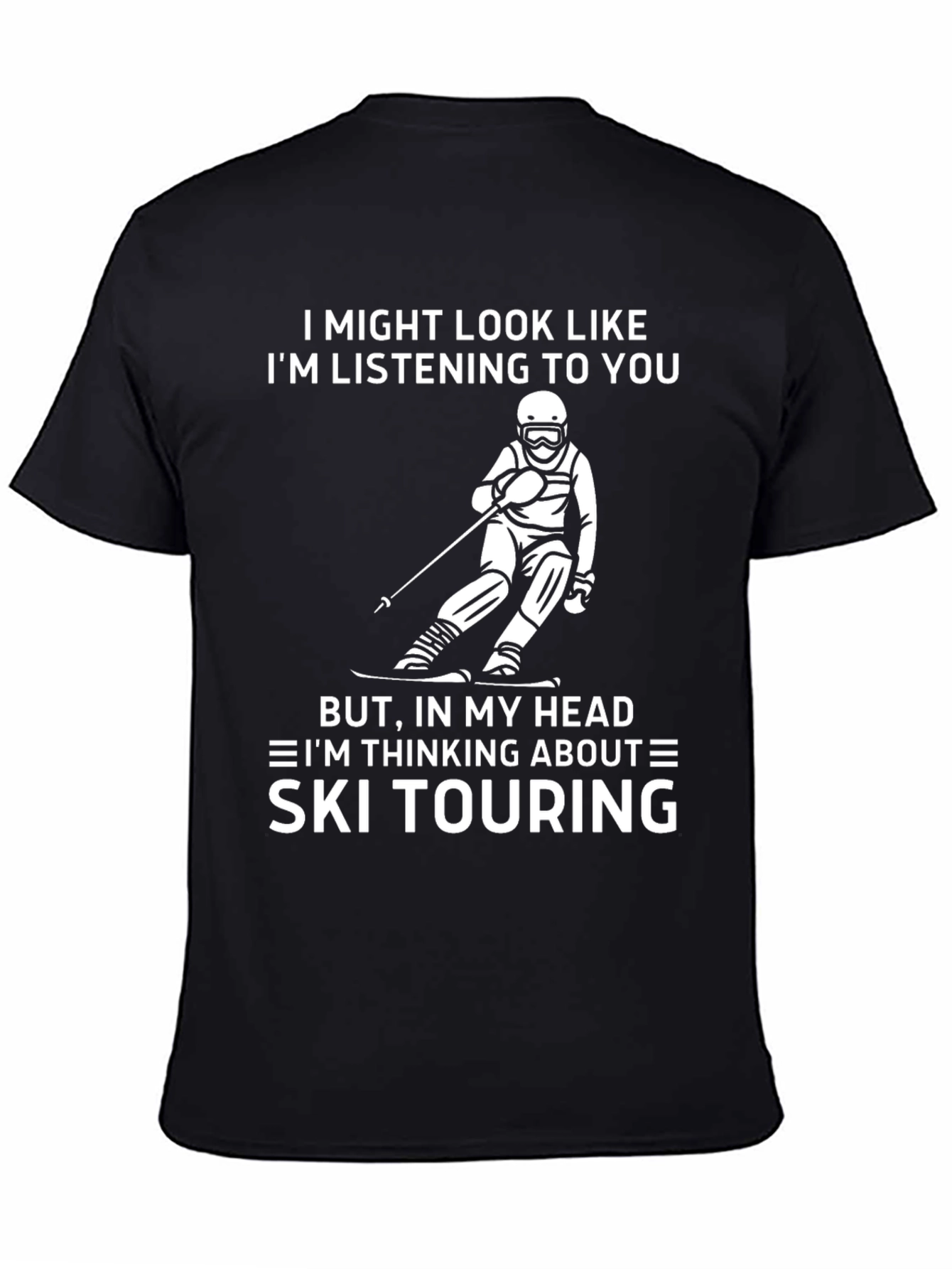 Ski Touring Graphic Tee - Funny Skiing T-Shirt