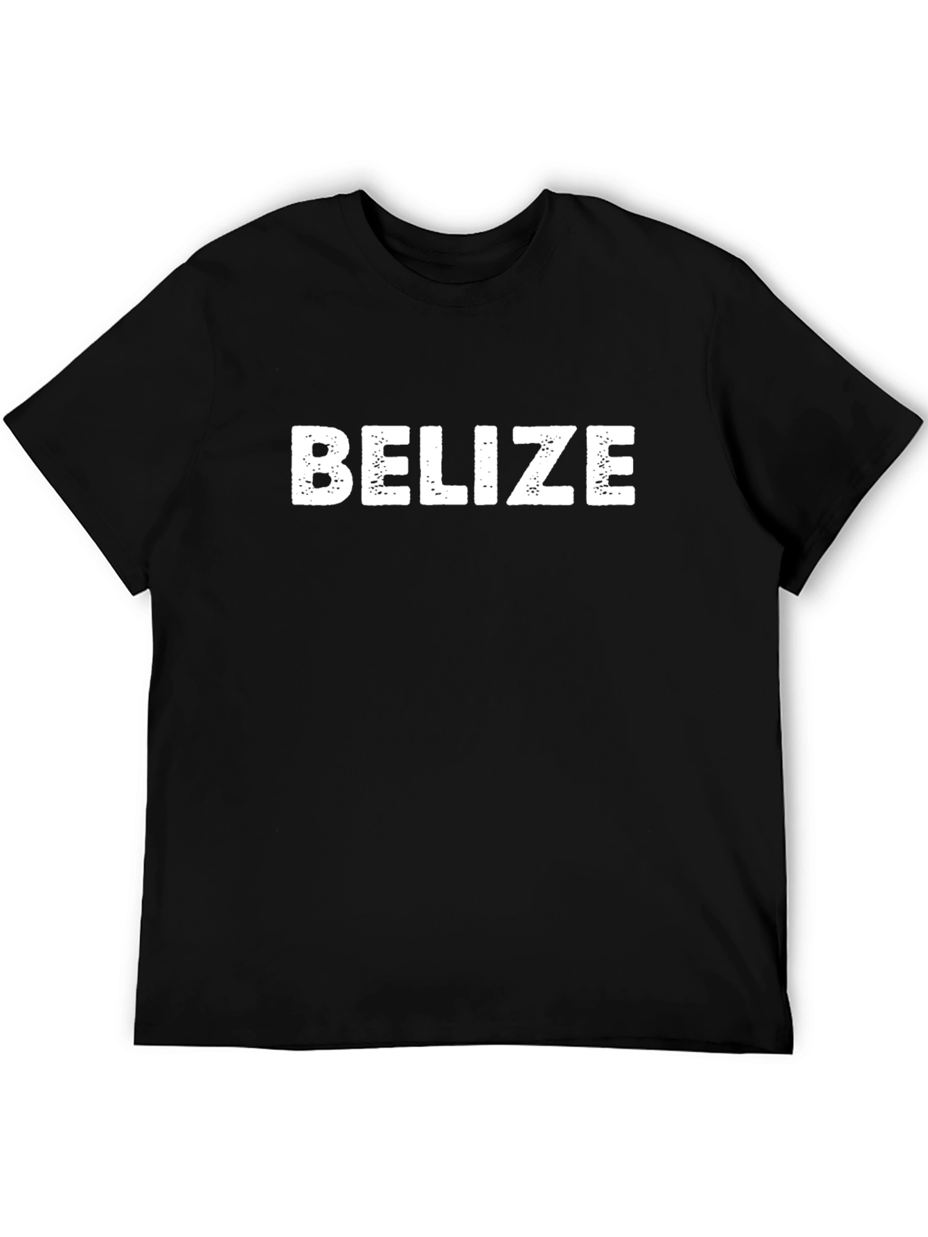 Belize Graphic Tee - Black Cotton T-Shirt