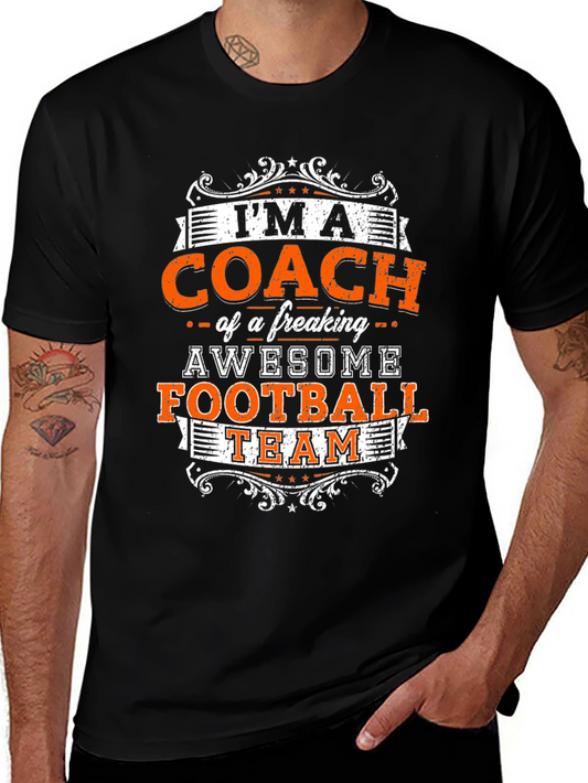 Awesome Football Coach Graphic Tee