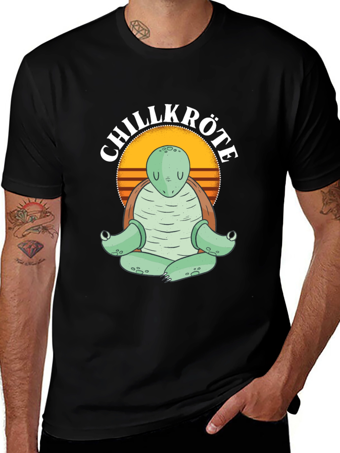 Chillkröte Yoga Turtle Graphic T-Shirt