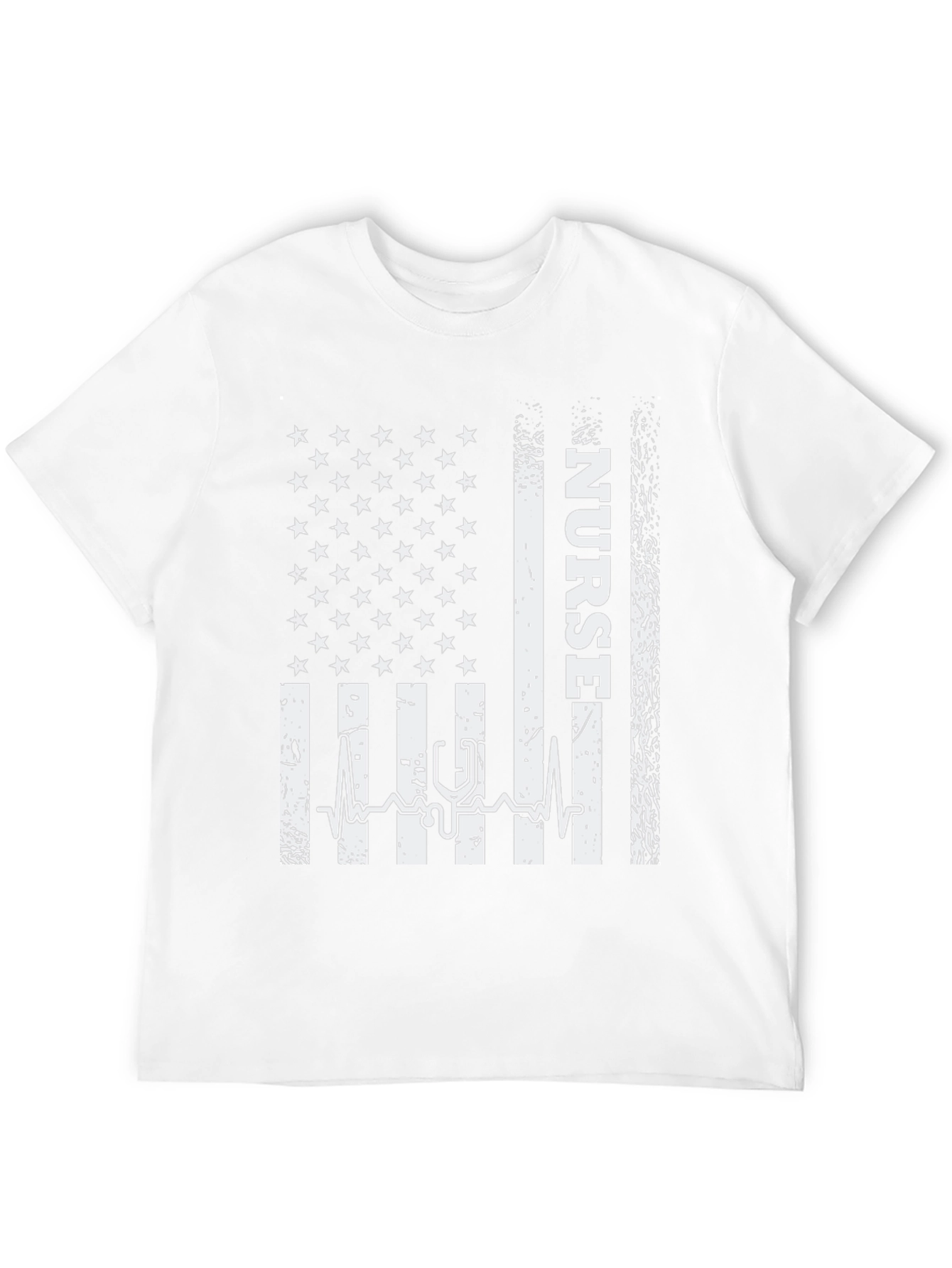Nurse American Flag Graphic Tee - Black