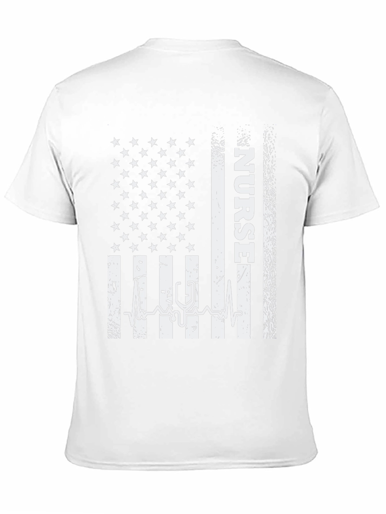 Nurse American Flag Graphic Tee - Black