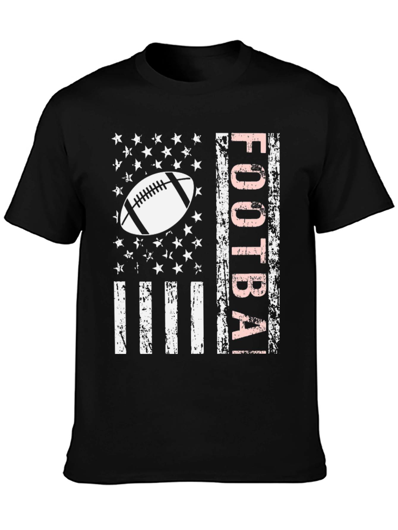 Football USA Flag Graphic Tee