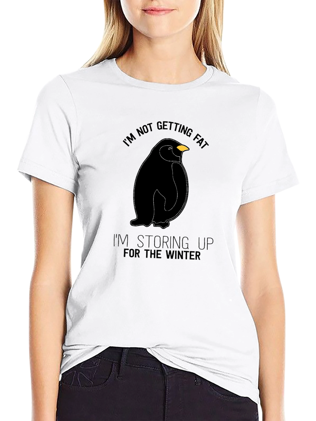 Penguin Winter Prep T-Shirt - Funny Graphic Tee