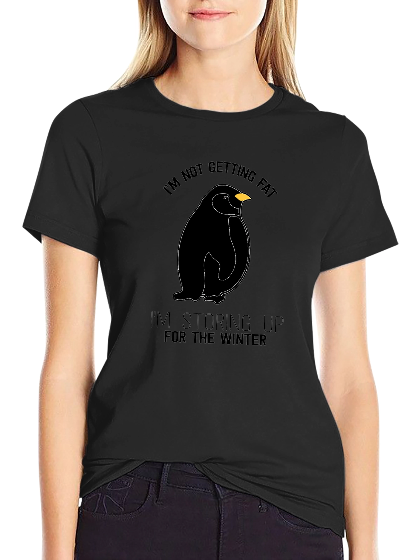 Penguin Winter Prep T-Shirt - Funny Graphic Tee
