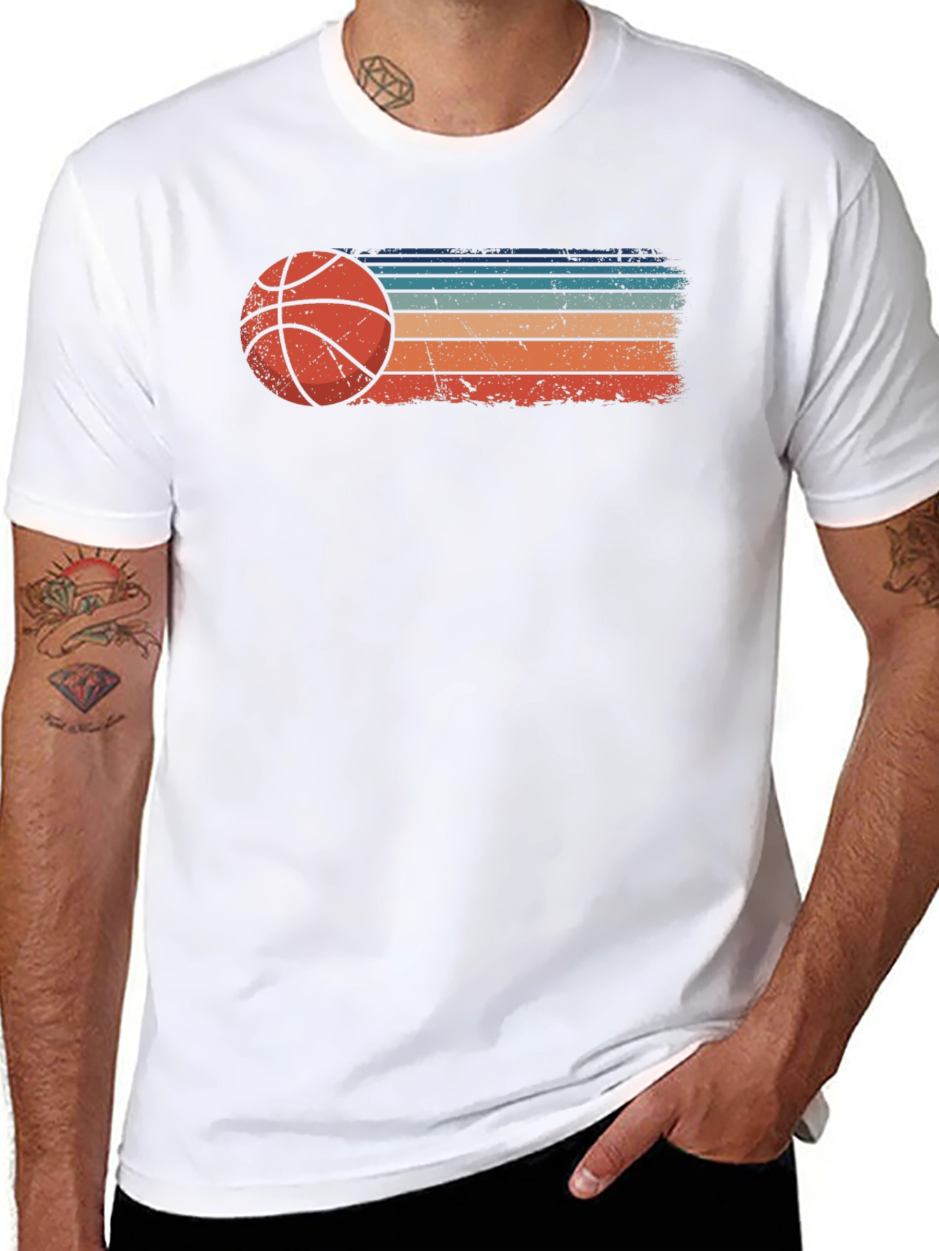 Retro Basketball Graphic Tee