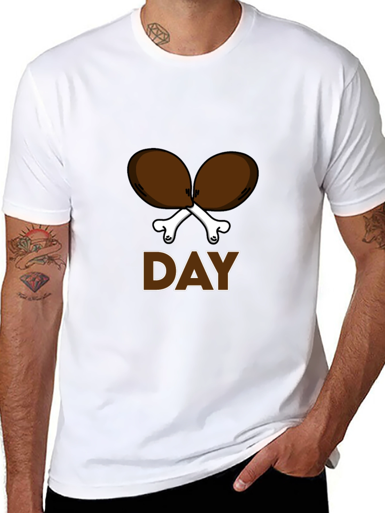 Funny Turkey Leg Day Graphic T-Shirt