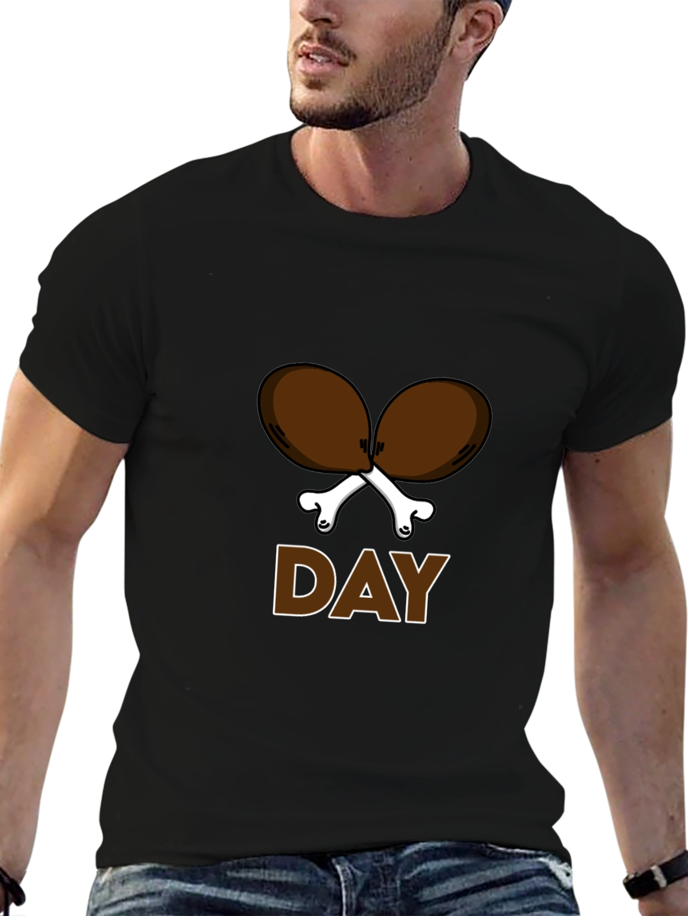 Funny Turkey Leg Day Graphic T-Shirt