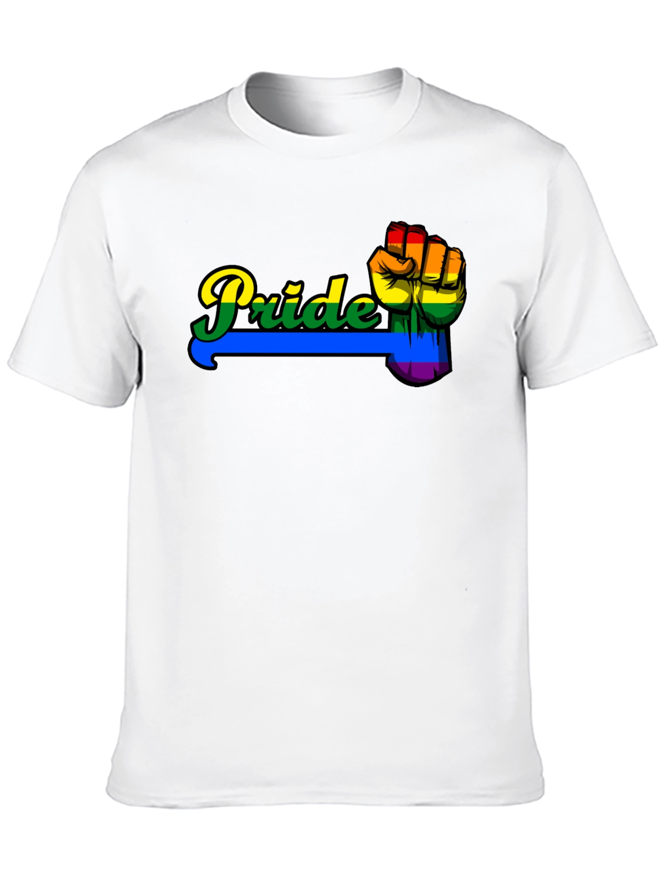 Pride Fist Graphic Black T-Shirt
