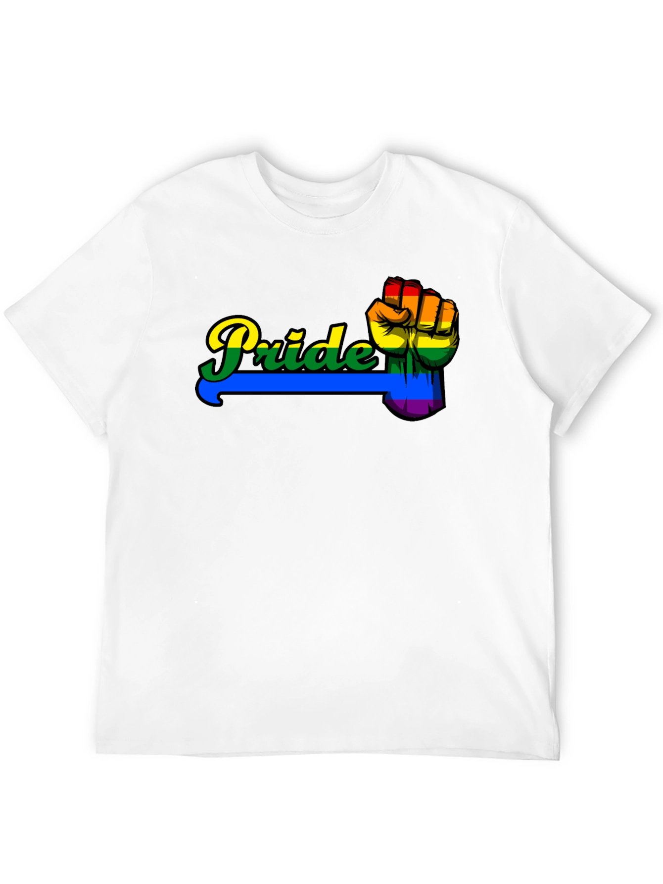 Pride Fist Graphic Black T-Shirt