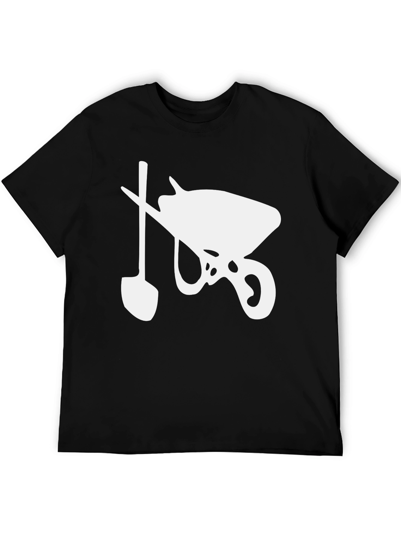 Wheelbarrow and Shovel Graphic Tee