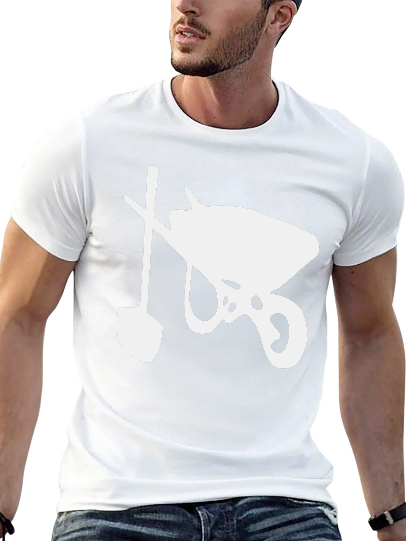Wheelbarrow and Shovel Graphic Tee