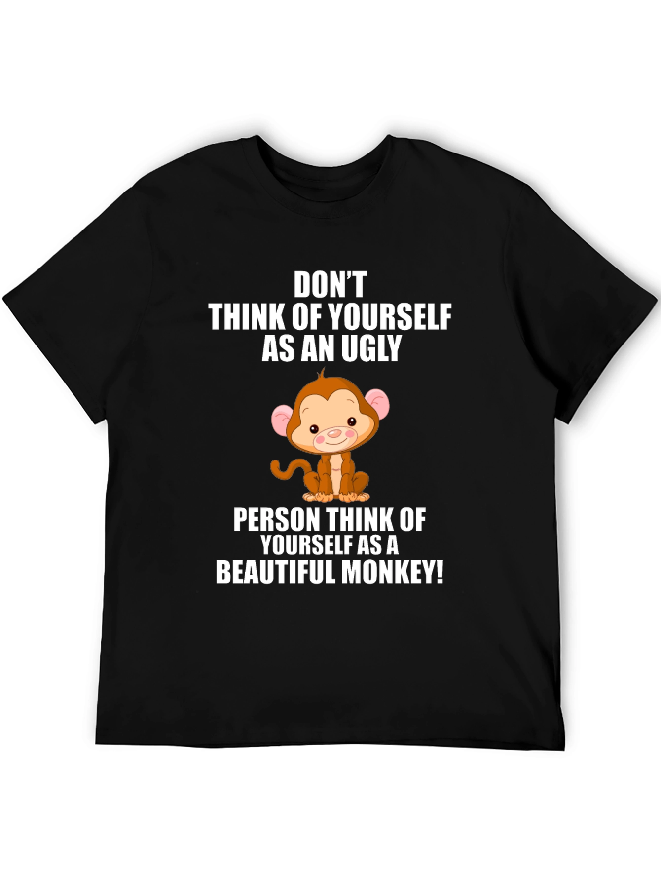 Funny Monkey Graphic T-Shirt - Uplifting Design