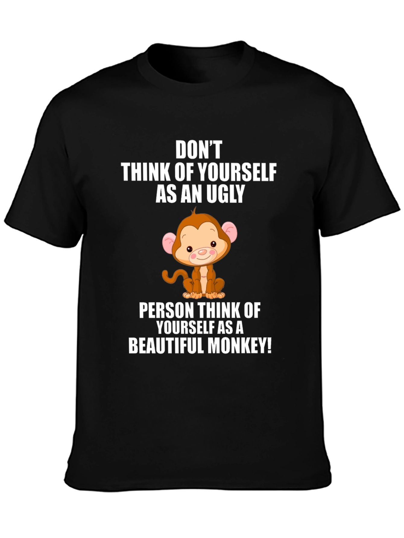Funny Monkey Graphic T-Shirt - Uplifting Design