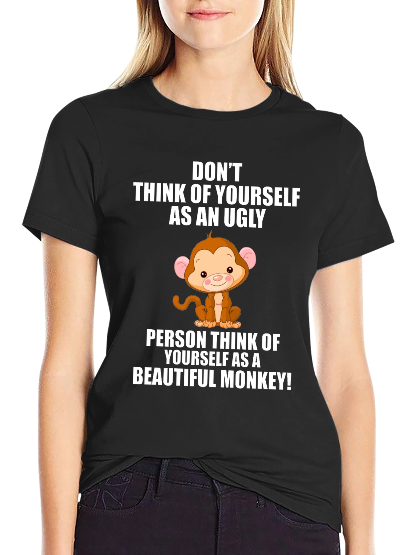 Funny Monkey Graphic T-Shirt - Uplifting Design