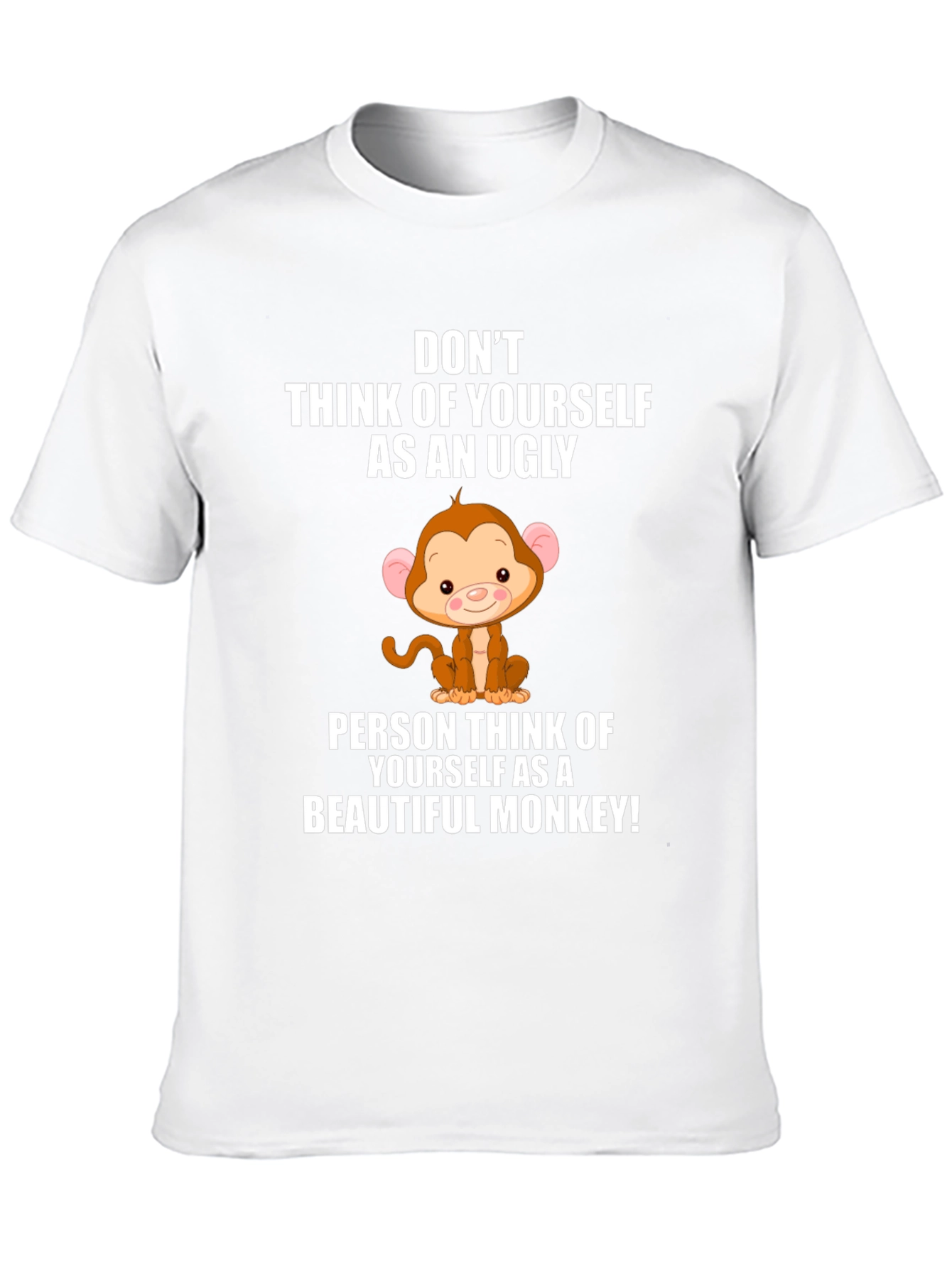 Funny Monkey Graphic T-Shirt - Uplifting Design