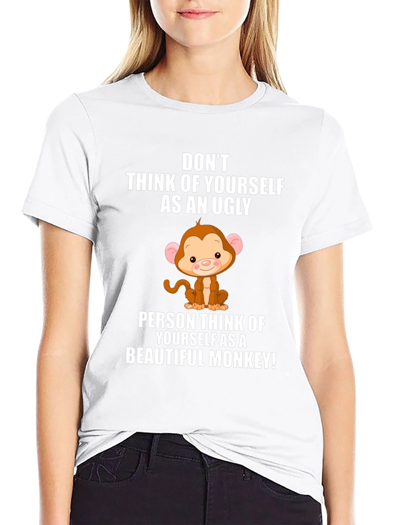 Funny Monkey Graphic T-Shirt - Uplifting Design